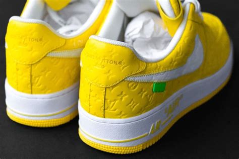 louis vuitton x nike air force 1 yellow|louis vuitton air force1.